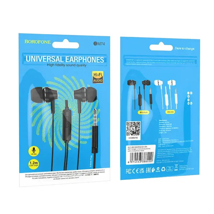 Borofone Earphones BM74 Singer black Foto 6