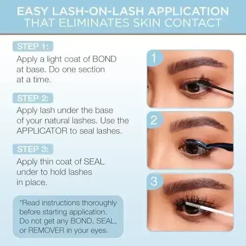 Seamless Undies Underlash Extensions Refill, Balayage Cluster Lashes, Lightweight & Comfortable, up to 5 Applications, Assorted Eyelash Lengths, 32 Photo 10