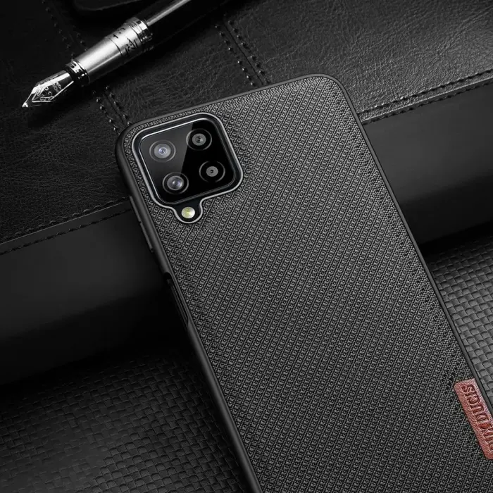 Dux Ducis Fino case covered with nylon material for Samsung Galaxy A22 4G black Фото 9