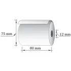 Kases lente OPT ar izmēru 80x73mm, 73m, termo, 55g., 10 gab / iepakojumā Foto 2