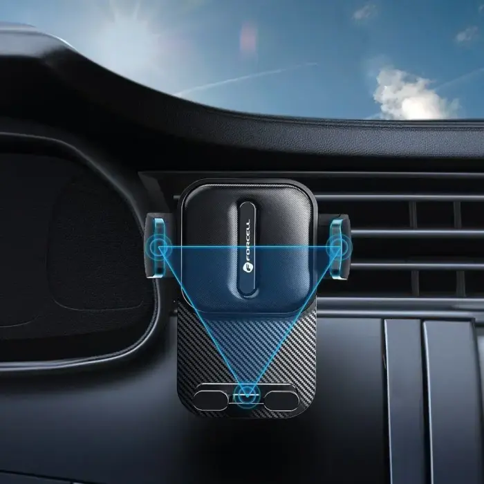 Car phone holder Forcell F-Grip Guardian AV air vent black Photo 6