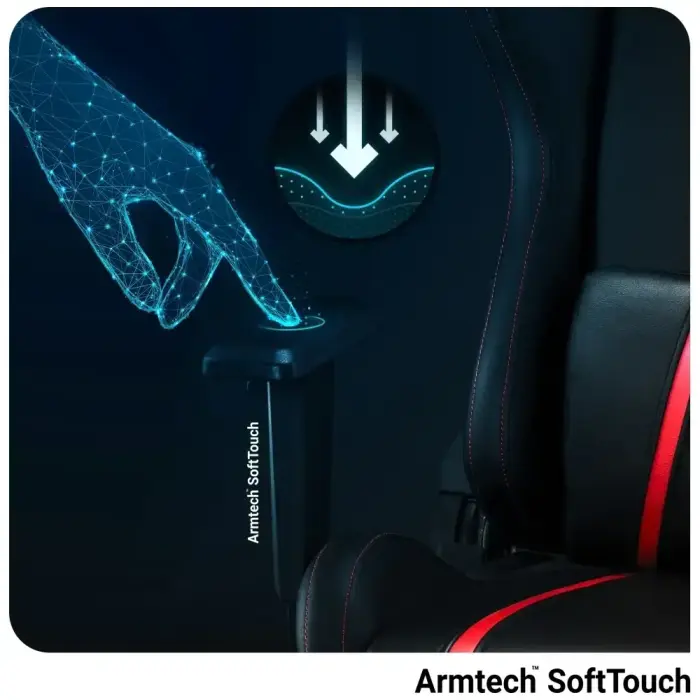 Gaming chair Diablo Chairs X-One 2.0 King Size black-red Фото 15
