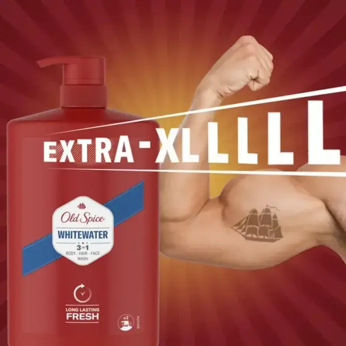 Old Spice WhiteWater Shower Gel - 1000ml Photo 4