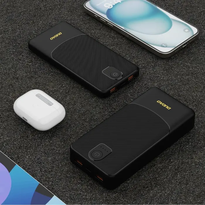 Dudao K10 внешний аккумулятор (powerbank) | 10000 mAh | 12W | USB-C, USB-A | LED дисплей | черный Фото 9