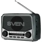 Speaker SVEN SRP-150, gray (3W, Bluetooth, FM/AM/SW, USB, microSD, flashlight, battery) Foto 1