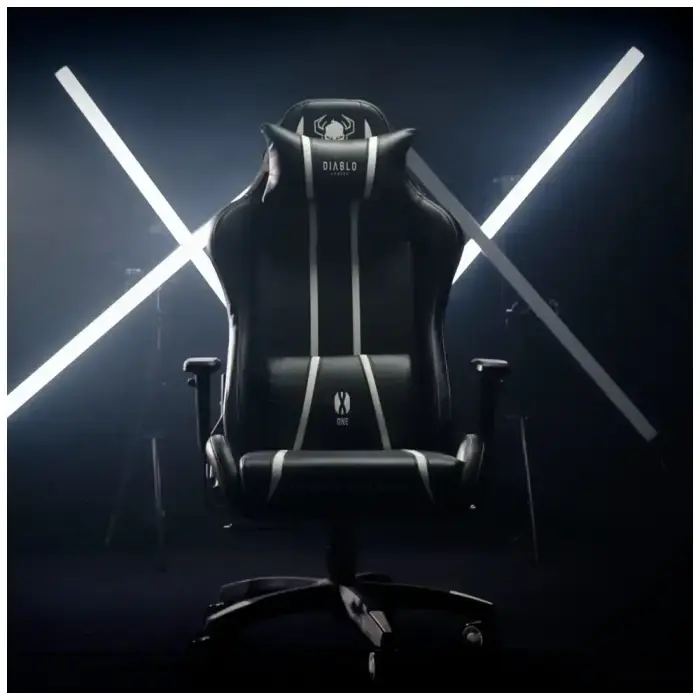 Gaming chair Diablo Chairs X-One 2.0 Normal Size black-blue Foto 5