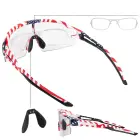 Rockbros Cycling Glasses Photochromic with UV Protection and Corrective Insert 14120008002 - USA Pattern - White Foto 2