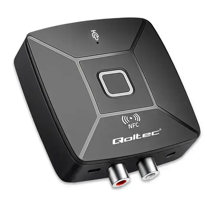 Qoltec Wireless Audio HiFi Home&Car Transmitter Receiver | Bluetooth 6.0 | NFC | 2 x RCA | 1 x 3.5mm MiniJack | Microphone Foto 12