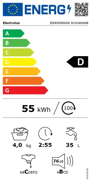 Electrolux SensiCare veļas mazg.mašīna (front.ielāde), 4 kg Foto 3