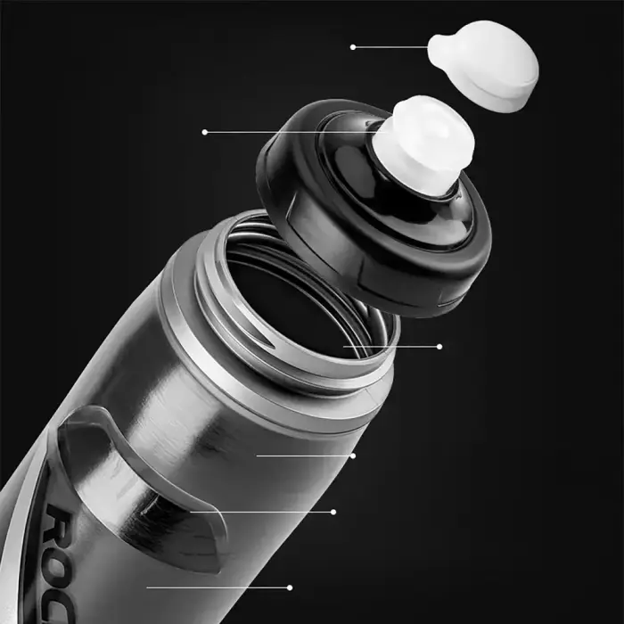 Rockbros Thermal Bike Bottle 620 ml BPA Free - Gradient Black Фото 8
