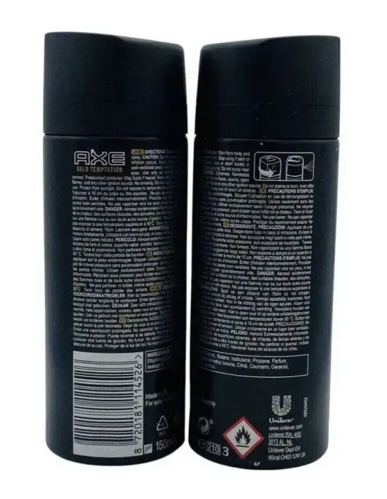 Spray Deodorant Axe   Gold Temptation 150 Ml Foto 3