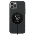 Karl Lagerfeld wireless induction charger (MagSafe compatible) 15W + USB Type C cable black (KF000566-0) Фото 2