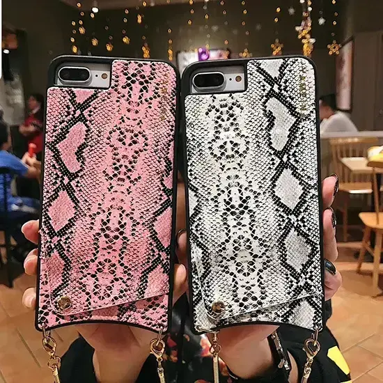 BAG - SNAKE Leather Case - IPHONE XS MAX Grey Foto 7