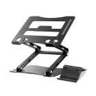 Wozinsky WRS-CPY75DSB Aluminum Laptop and Tablet Stand + Free Smartphone Stand - Black Фото 2