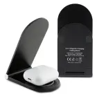 Karl Lagerfeld Ikonik MagSafe 15W inductive charger, foldable 2in1 - black Фото 3