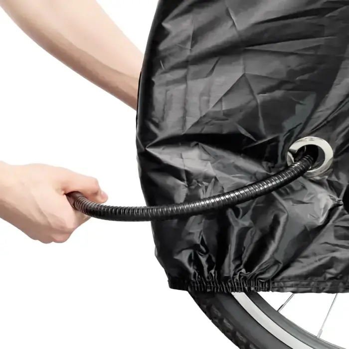 Waterproof bike cover size L - black Foto 3
