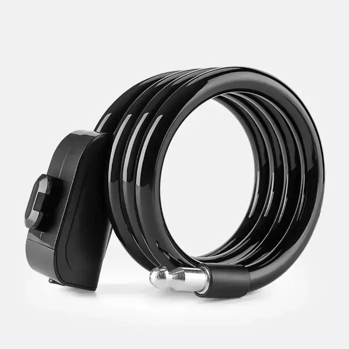 Wozinsky WPB-01R Portable Bike Lock with Anti-Theft Cable and 2 Keys for Electric Bikes and Motorcycles - Black Фото 6