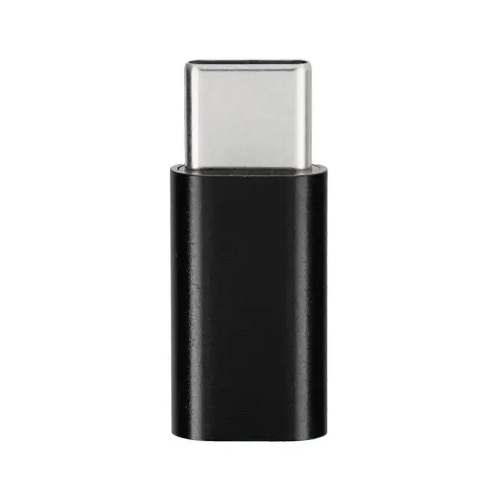 Adapter Micro USB to Type C Blue Star - black Photo 2