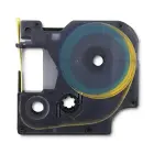 Qoltec Heat shrink tube for DYMO D1/DM1 | 12mm * 1.5m | Yellow | Black overprint Foto 2