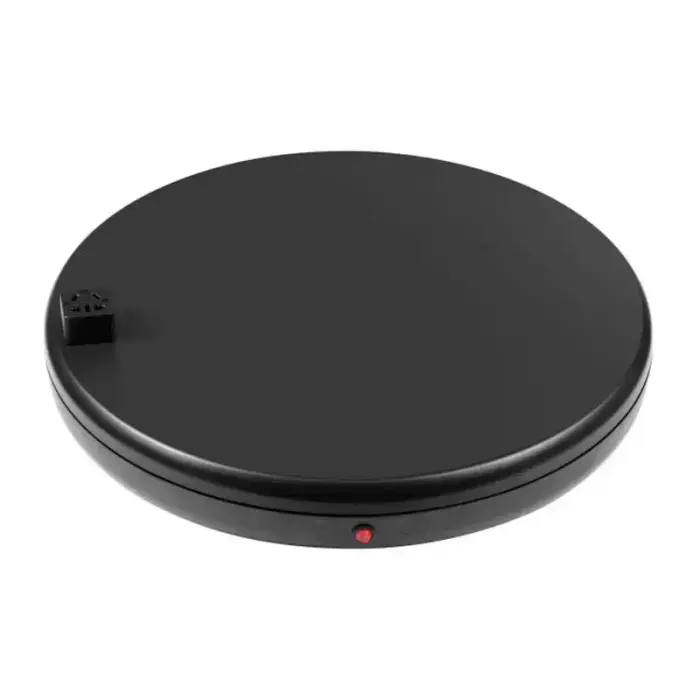Rotating display stand Puluz with power socket 45 cm (black) Foto 2