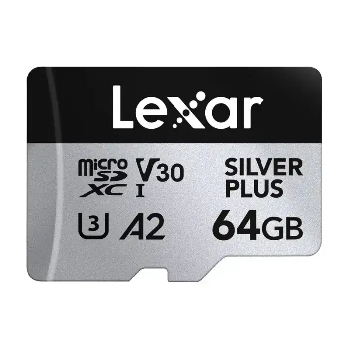 Karta pamięci Lexar High-Performance Silver Plus microSDXC 64GB + adapter Фото 2