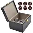 Signal blocking chest Radio blocking Faraday Box for car keys smartphone black Foto 2