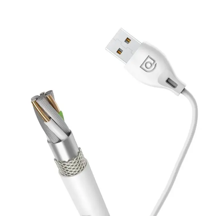Dudao L4M провод для передачи данных и зарядки | USB-A на Micro USB | 12W | 2m | белый Фото 7