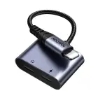 Joyroom SY-L02 Lightning to 2x Lightning DAC adapter 2in1 - black Фото 3