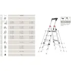 Telescopic ladder Master TL100 / aluminum / 3-5 steps Photo 8