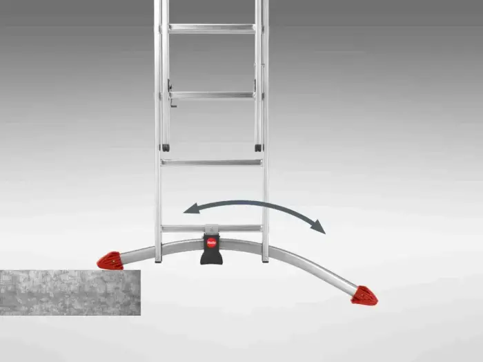 Combination stairs S100 Hailo ProfiLOT / aluminium / 3x12 steps Photo 3