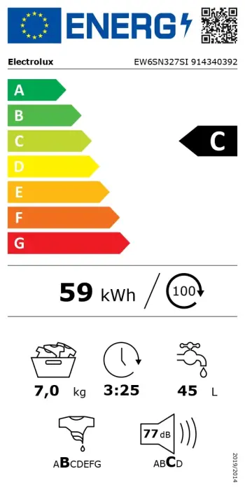 Electrolux veļas mazg.mašīna (front.ielāde), 7kg Photo 5