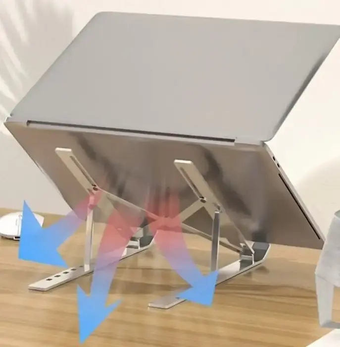 Stand regulated for laptop ART P24 aluminium Foto 3