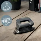 Mini caurumotājs Leitz NeXXt Recycle Mini, 10 lapas, melns Foto 2