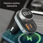 AWEI zestaw głośnomówiący C-843 z transmiterem FM, Bluetooth 5.0, MP3, 1xUSB+1xUSB-C czarny|black Фото 5