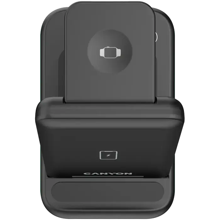 CANYON wireless charger WS-304 15W 3in1 Black Foto 3