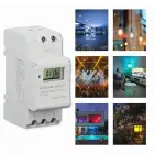 Qoltec Electronic Timer Switch for DIN Rail with Built-in Battery | 7-Day Schedule | 16 Programs Foto 5