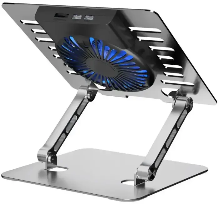 Cooling stand regulated for laptop ART P12 1 x USB A LED aluminium Photo 2