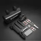 Wozinsky WMZ-01N tool kit, 16-in-1 bicycle multitool, pump, wrenches, inner tube kit - black Фото 3