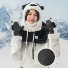 Qunature Panda Ski Gloves for Kids and Adults Size S - Black/White Фото 5