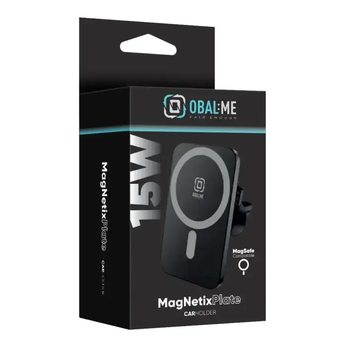 OBAL:ME MagNetix Plate Wireless Car Charger Mount 15W Black Фото 5