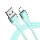 BWOO Minimalist Silicone 3A Cable X280L USB-A to Lightning green Foto 1