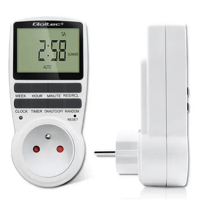 Qoltec Electronic Timer PC0628 | 3680W | 16A | LCD Фото 11