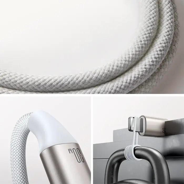 Joyroom 2 in 1 Lightning cable and inductive charger for Apple Watch 1.5m white (S-IW011) Foto 15
