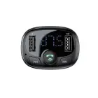 Baseus FM Transmitter T typed Bluetooth 2xUSB microSD (Black) Фото 6
