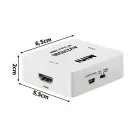 Fusion video signal converter RCA to HDMI (+Audio)white Photo 2