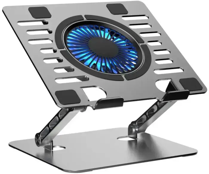 Cooling stand regulated for laptop ART P12 1 x USB A LED aluminium Photo 3