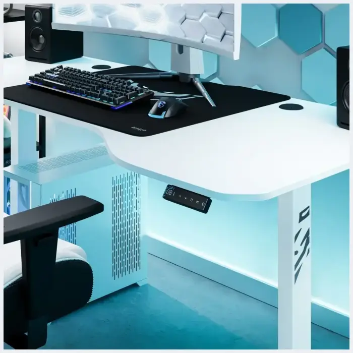 Desk with height adjustment Diablo Chairs X-TENSIO 1600 white Photo 21