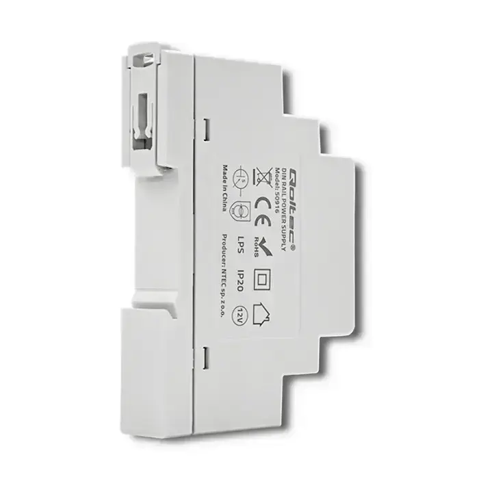 Qoltec DIN rail power supply | 15W | 12V | 1.25A | Gray Фото 5