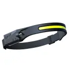 LED headlamp with IPX4 motion sensor USB-C 1200 mAh - black Photo 1