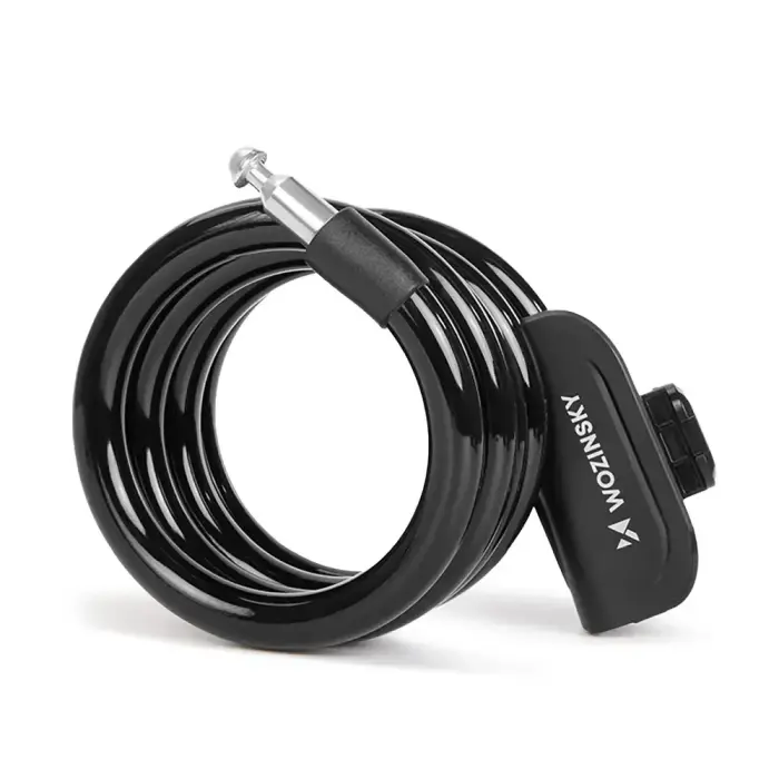 Wozinsky WPB-01R Portable Bike Lock with Anti-Theft Cable and 2 Keys for Electric Bikes and Motorcycles - Black Фото 2